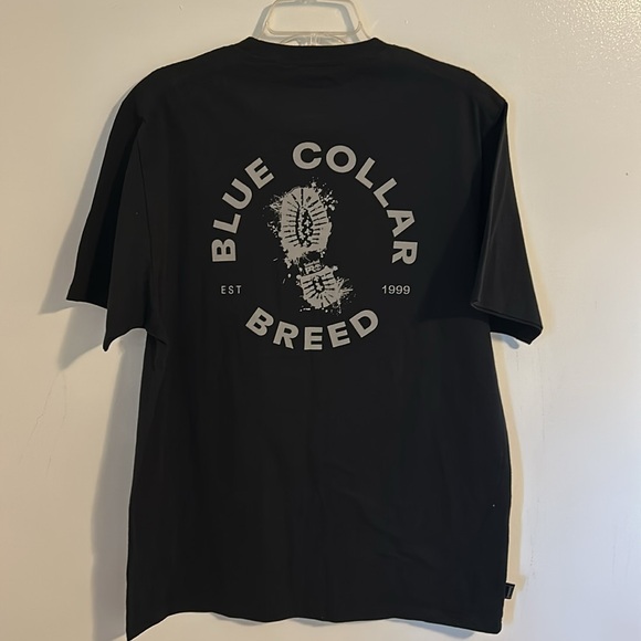 Timberland Pro Blue Collar Breed Front and Back Graphic Black T-Shirt size M/L - Picture 2 of 8